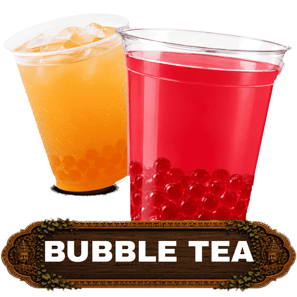 Bubble tea fruité coloré