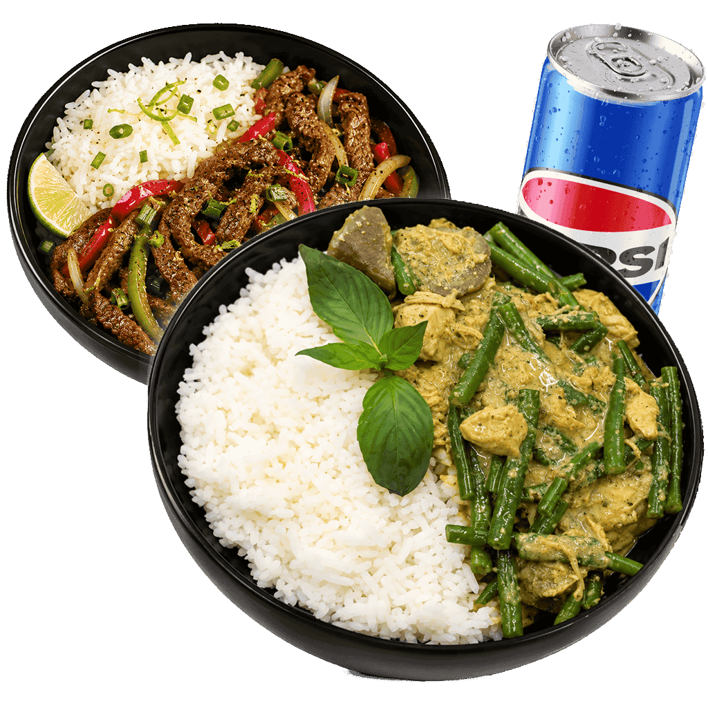 Menu Street Food — plats et boisson