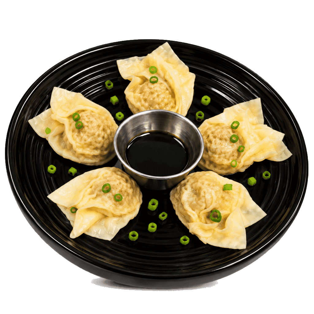 Raviolis vapeur au poulet et champignons